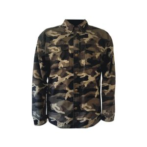 Bores Militar Jack Camisa do Exército (camuflagem escura)