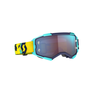 Óculos de motocicleta Scott Fury (espelhado | azul / amarelo)
