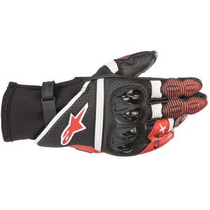Luvas de mota Alpinestars GPX v2 (preto / branco / vermelho)