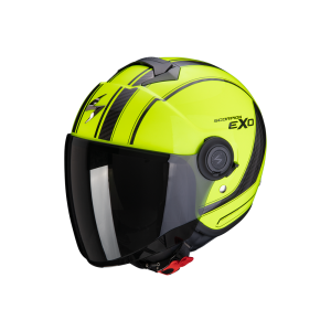 Escorpião Exo-City Scoot Jet Helmet (amarelo / preto)