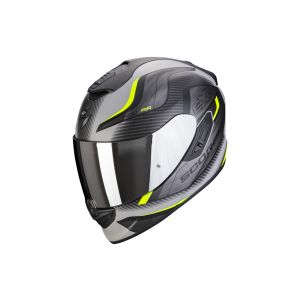Escorpião Exo-1400 Air Attune capacete facial completo (cinzento mate / preto / amarelo)