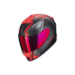 Escorpião Exo-1400 Air Corsa capacete facial completo (preto mate / vermelho)