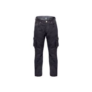 Bores Cargo Cargo motorizada jeans homens (preto)