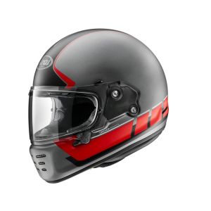 Arai Concept-X Speedblock capacete facial completo (cinza fosco / vermelho)
