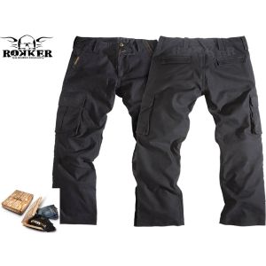 rokker Black Jack motociclista jeans (curto)