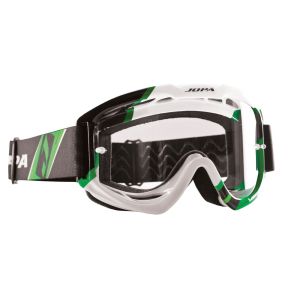 Jopa Venom 2 Óculos de motocicleta gráficos (preto / verde / branco)