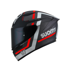 Suomy Track-1 Noventa e sete capacete de motocicleta (preto / vermelho)