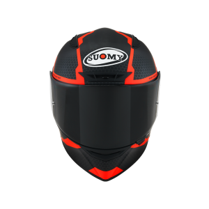 Suomy Track-1 Reacção de capacete facial completo (antracite mate / vermelho)