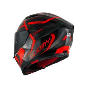 Suomy TX-Pro Carbon Advance full-face-helmet (preto / carbono / vermelho)