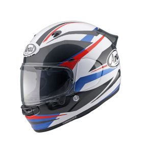 Arai Quantic Ray capacete facial completo (branco / azul / vermelho)