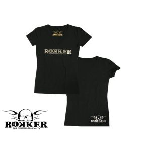 rokker Black T-Shirt Ladies