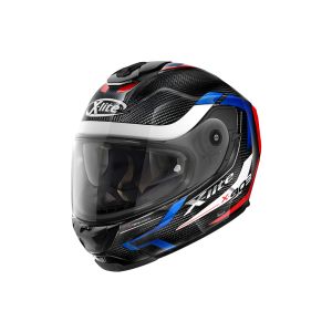 X-Lite X-903 Ultra Carbon Harden N-COM capacete facial completo (preto / carbono / azul / vermelho)