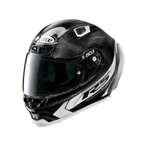 X-Lite X-803 RS Ultra Carbono Hot Lap capacete facial completo (preto / branco)