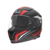 Germot GM 330 capacete de motocicleta (preto / vermelho)