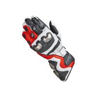 Luvas de motocicleta Titan RR (preto / branco / vermelho)