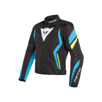 Jaqueta de moto Dainese Edge Tex (preta / azul)