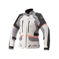 Alpinestars Stella Andes V3 Casaco de motociclista Drystar ladies (cinza claro / cinza / preto)