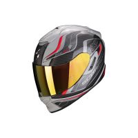Escorpião Exo-1400 Air Attune capacete facial completo (cinzento / preto / vermelho)