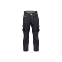 Bores Cargo Cargo motorizada jeans homens (preto)
