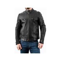 rokker Commander casaco de motocicleta de couro (preto)