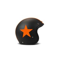 DMD Vintage Star Jethelm (preto fosco / laranja)