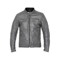 John Doe Storm Motorcycle Jacket Leather Men (cinzento escuro)