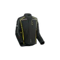Casaco de motocicleta Dane Tornby GTX (preto / amarelo néon)