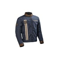 DIFI Osborne Aerotox jaqueta de motocicleta (azul / marrom)