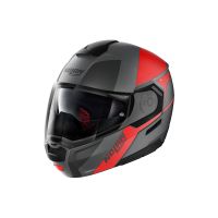 Nolan N90-3 Wilco N-Com capacete de protecção (preto mate / vermelho)