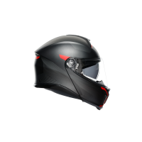 AGV Tourmodular Frequency flip-up helmet (preto fosco / vermelho)