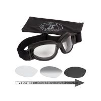 Óculos de proteção para motocicletas PiWear Black Hills 24 DCL (auto-tintagem | preto)