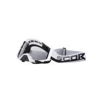 Óculos de protecção da motocicleta Scorpion E21 (branco / preto)
