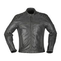 Modeka Vincent Aged Leather Motorcycle Jacket (preto)